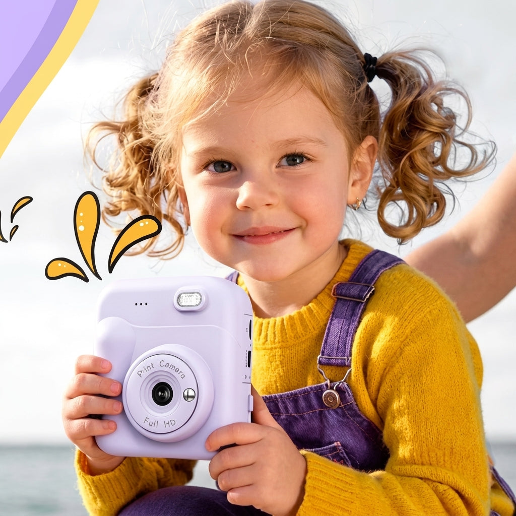 Kids Instant Camera Color Printing